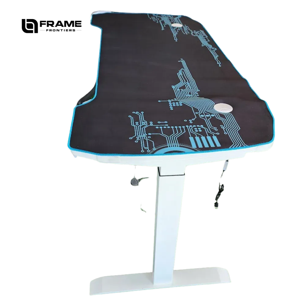 1.4m x 0.6m white desk